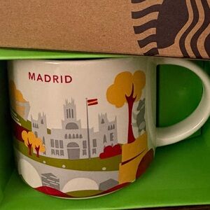 Starbucks Madrid Mug with Colorful Cityscape